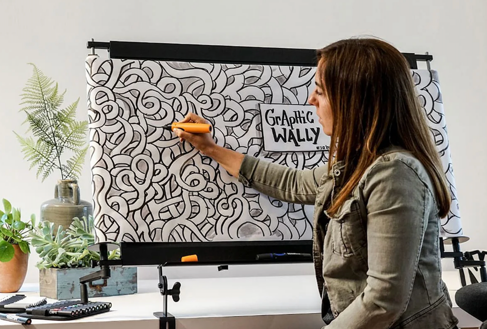 GraphicWally – Graphic Wall fürs Home-Office