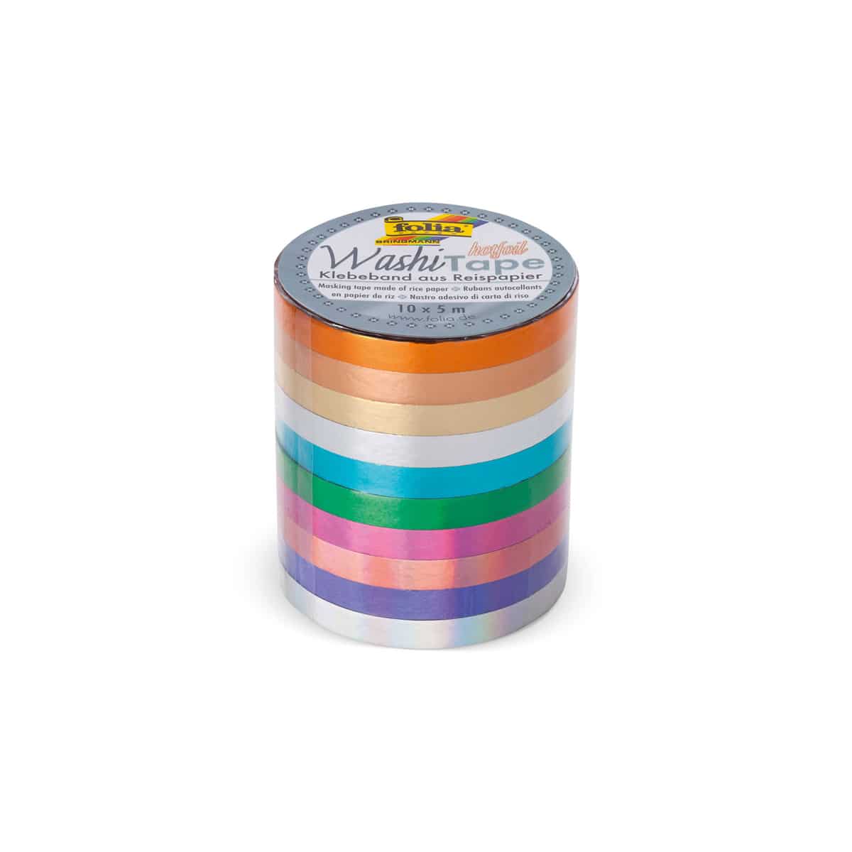 Washi tape, set of 10, hotfoil