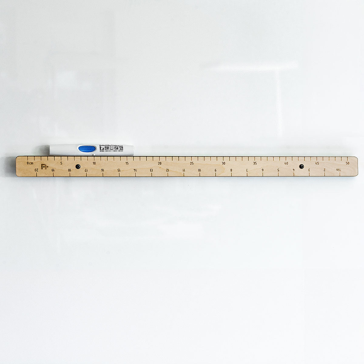 Magnetic ruler, plywood, 50 cm / 20 inches