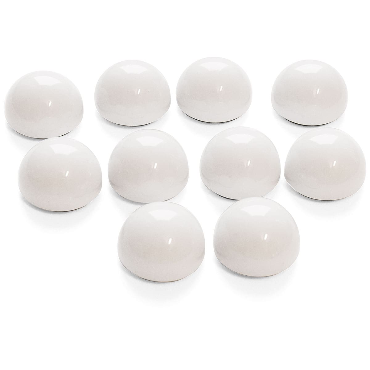 Ball magnet Ø 30 mm - white, set of 10