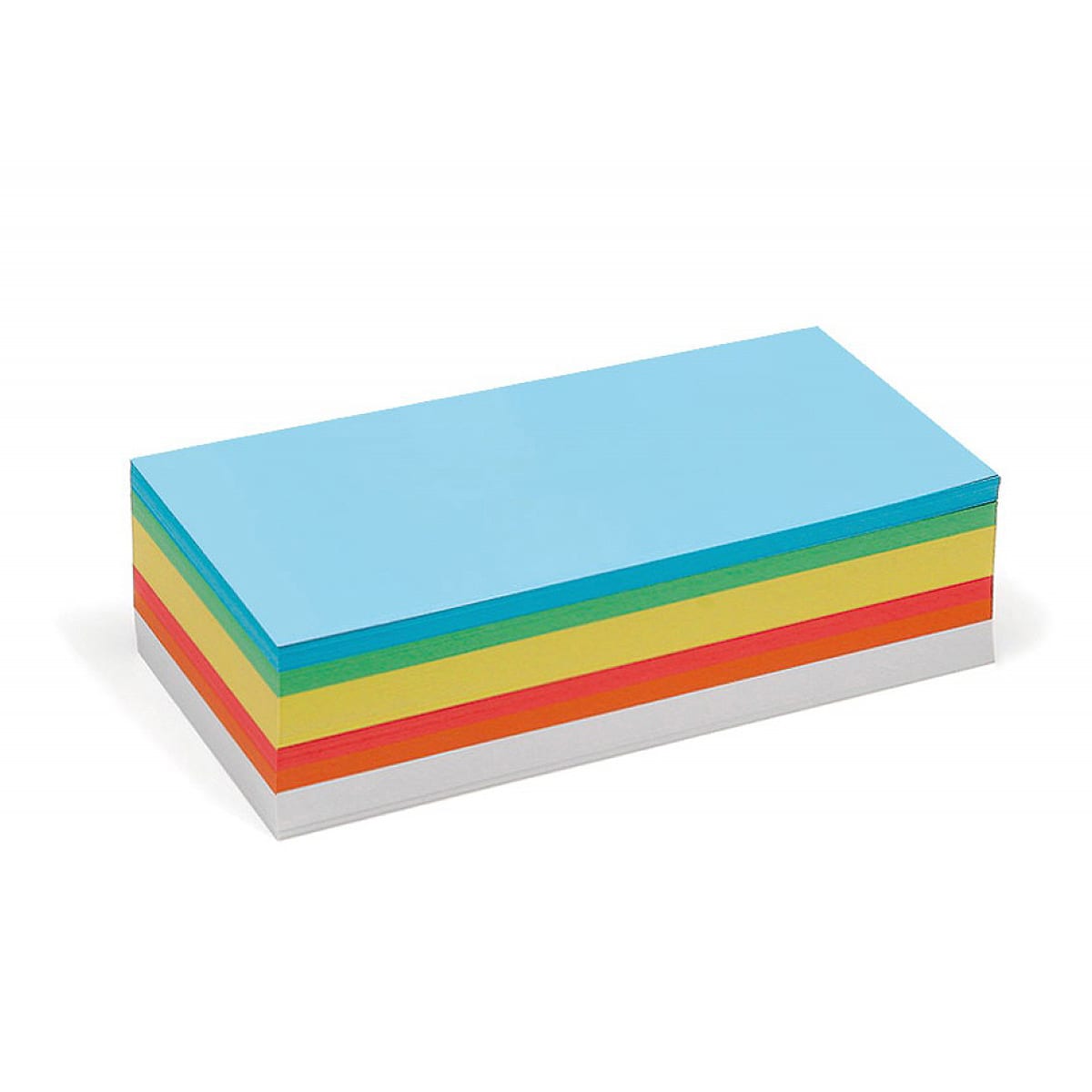 Cartes rectangulaires, Pin-It, 250 pièces, 6 couleurs assorties