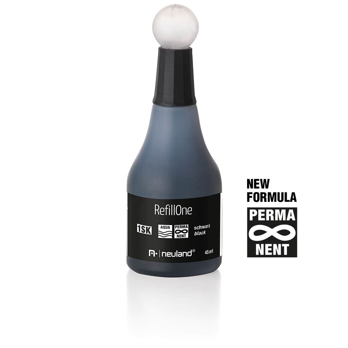 Refill ink RefillOne, black smudge-proof (1SK)