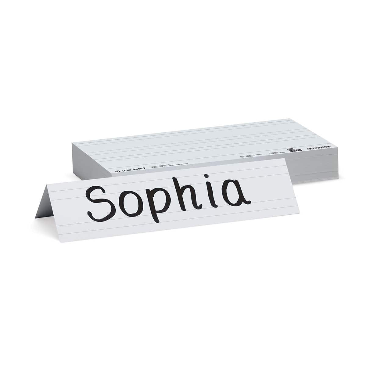 Table stand name plate