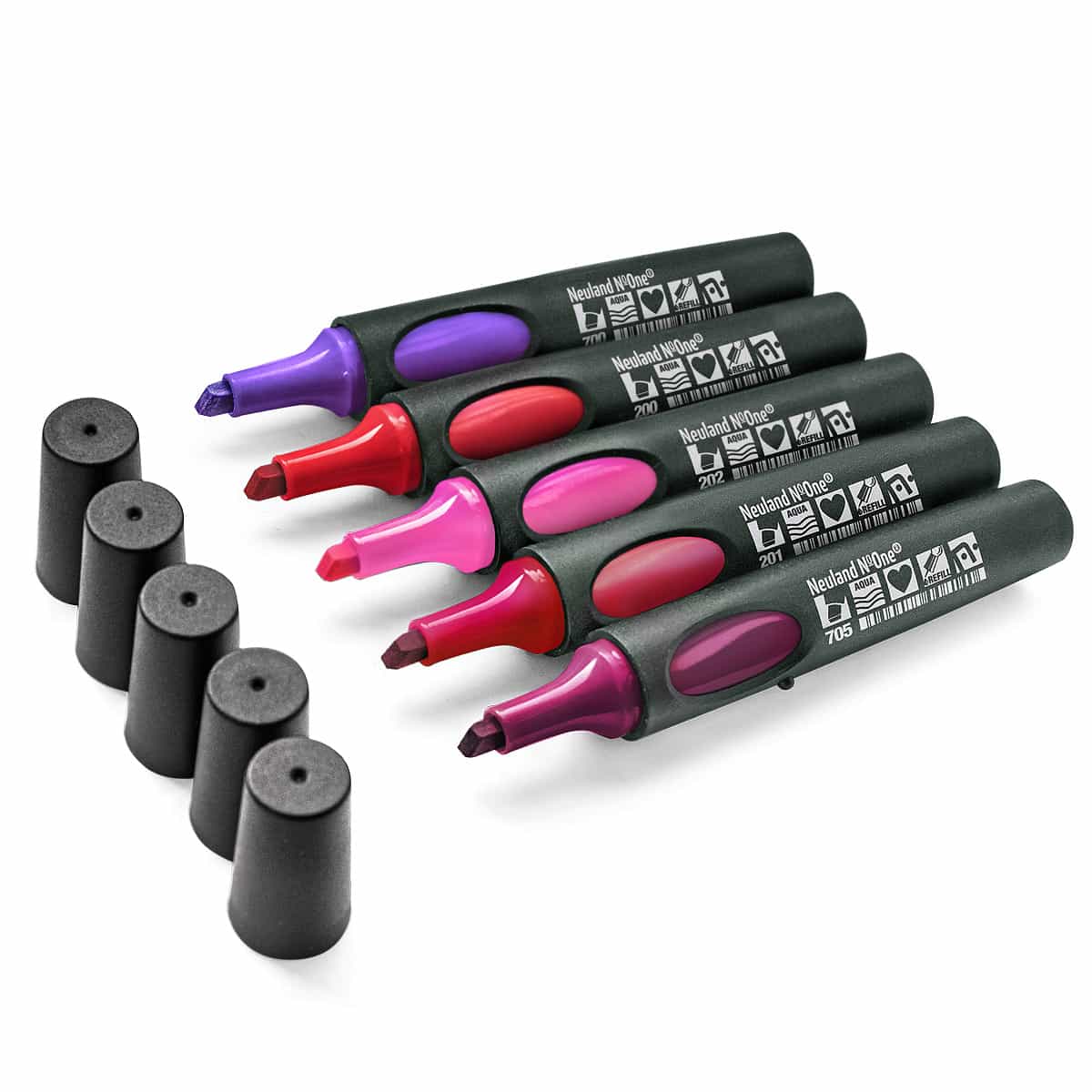 Neuland No.One®, wedge tip 2-6 mm, set of 5 colors