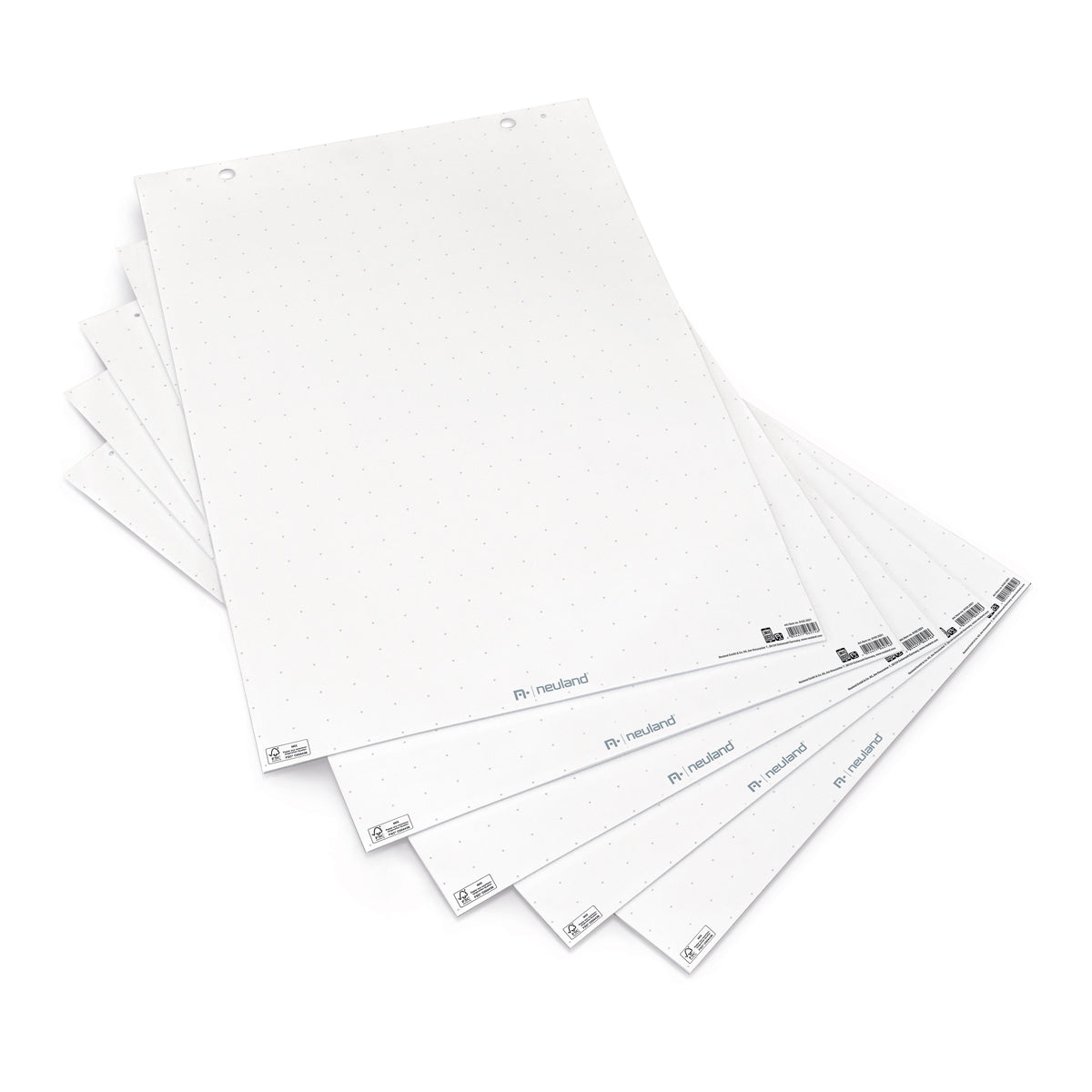 Mini FlipChart pad, white with crosshairs