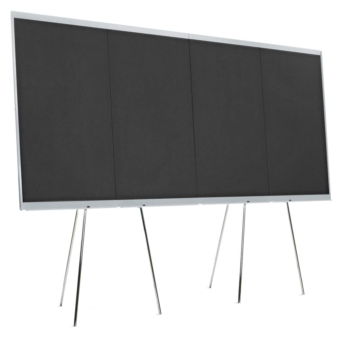 GraphicWall LW-X, set of 4, black cardboard