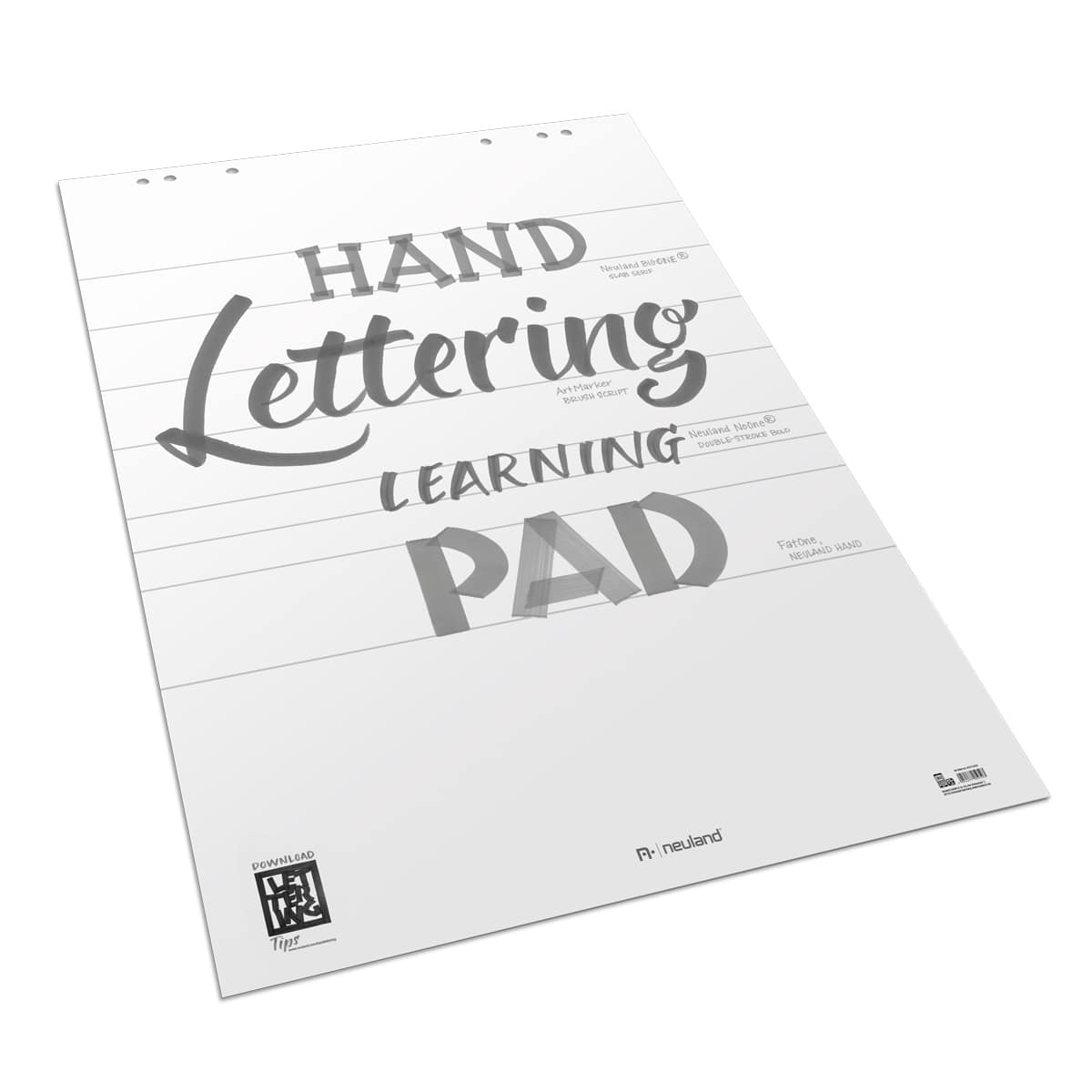 Writing practice pad Handlettering Learning Pad