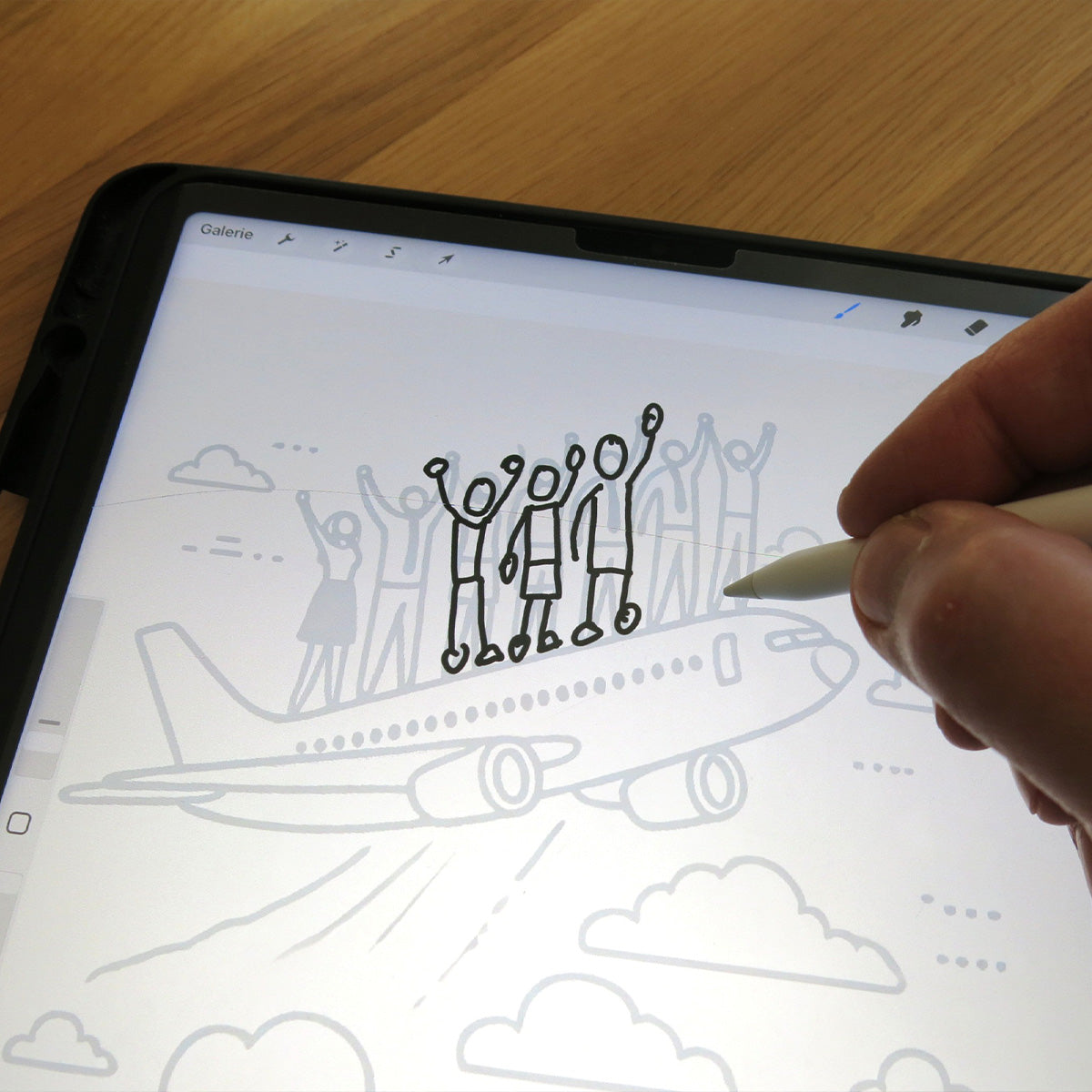 Auf dem I-Pad zeichnen und vorbereiten - 18. Dezember 2026