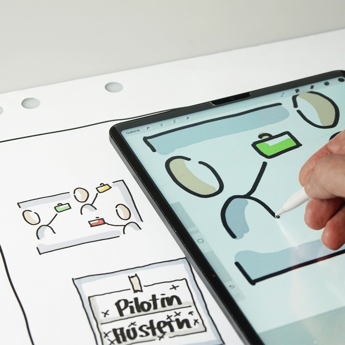 Auf dem I-Pad zeichnen und vorbereiten - 18. Dezember 2026