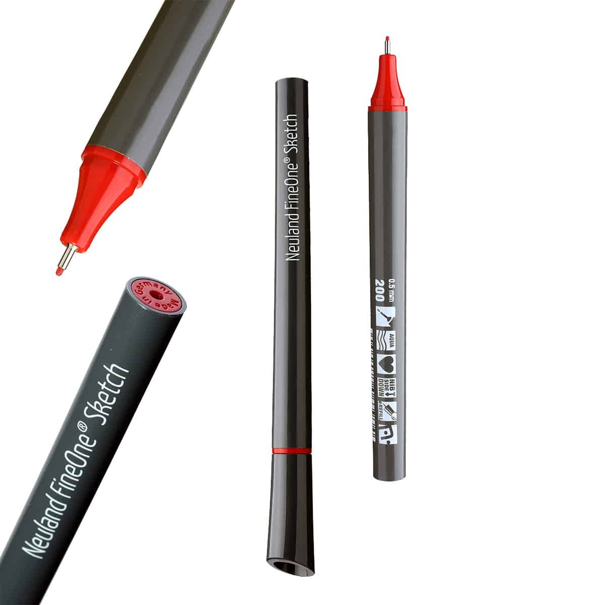 Fineliner Neuland FineOne® Sketch with nylon tip 0.5 mm - set of 10 colors