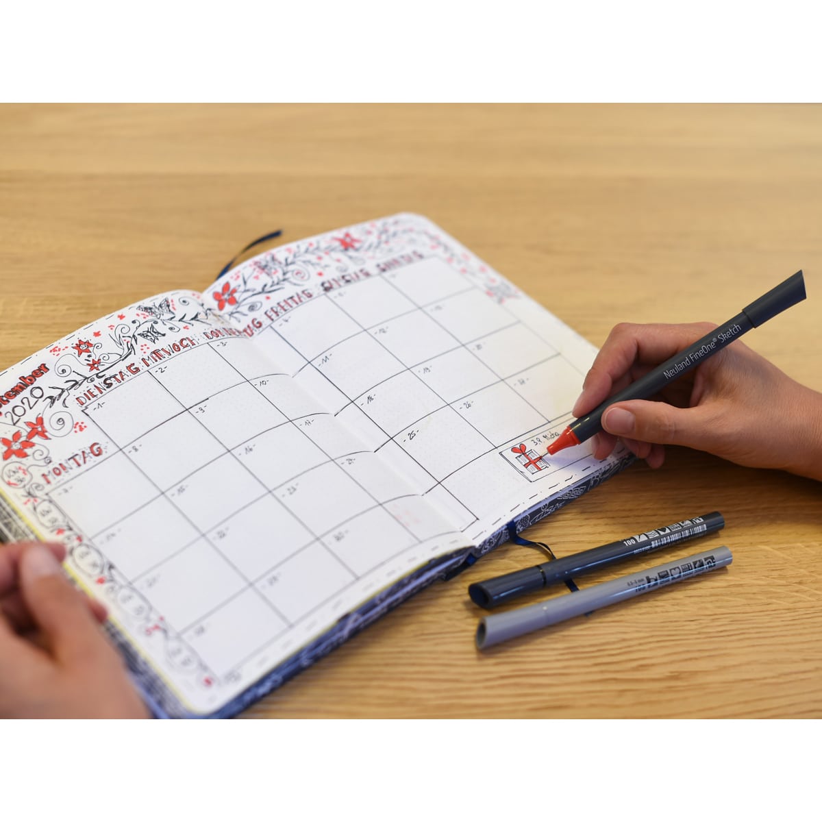 Fineliner Neuland FineOne® Sketch with nylon tip 0.5 mm - set of 10 colors