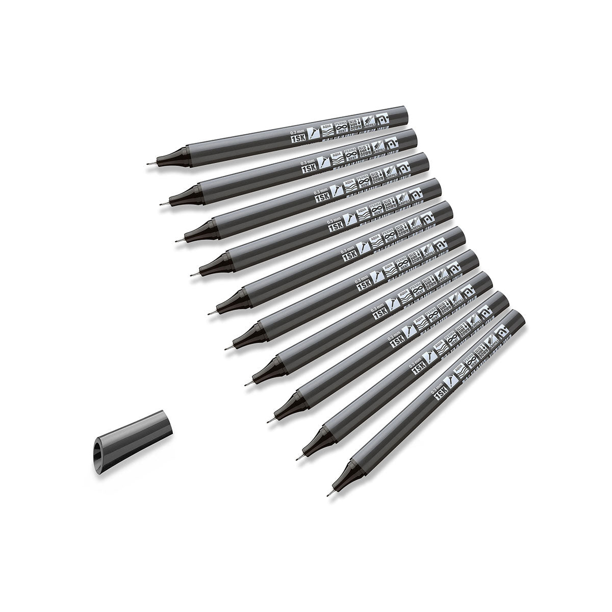 Fineliner Neuland FineOne® Sketch smudge-proof - 0.3; 0.5 and 0.7 mm - set of 10