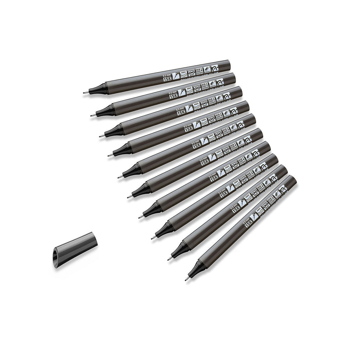 Fineliner Neuland FineOne® Sketch smudge-proof - 0.3; 0.5 and 0.7 mm - set of 10