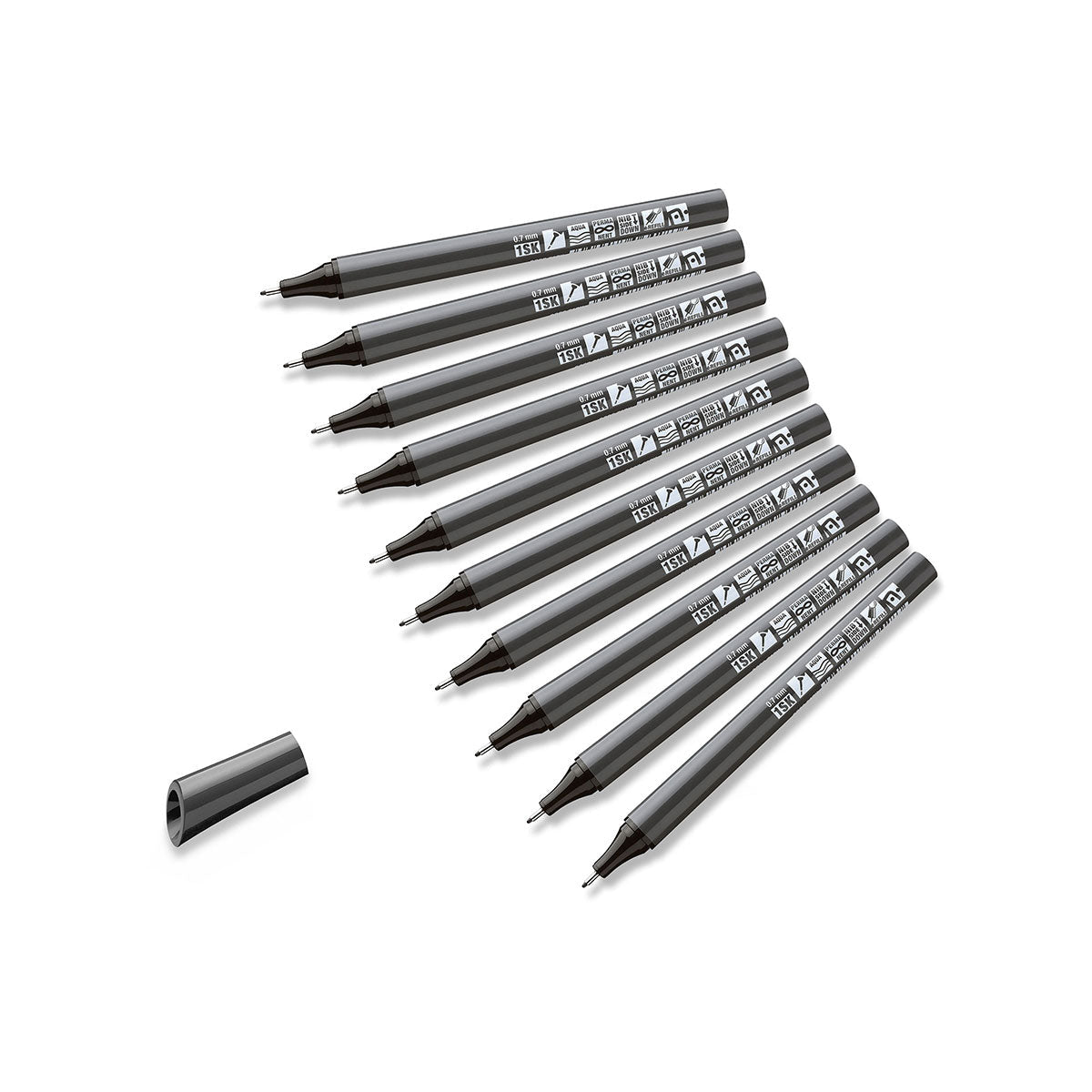 Fineliner Neuland FineOne® Sketch smudge-proof - 0.3; 0.5 and 0.7 mm - set of 10