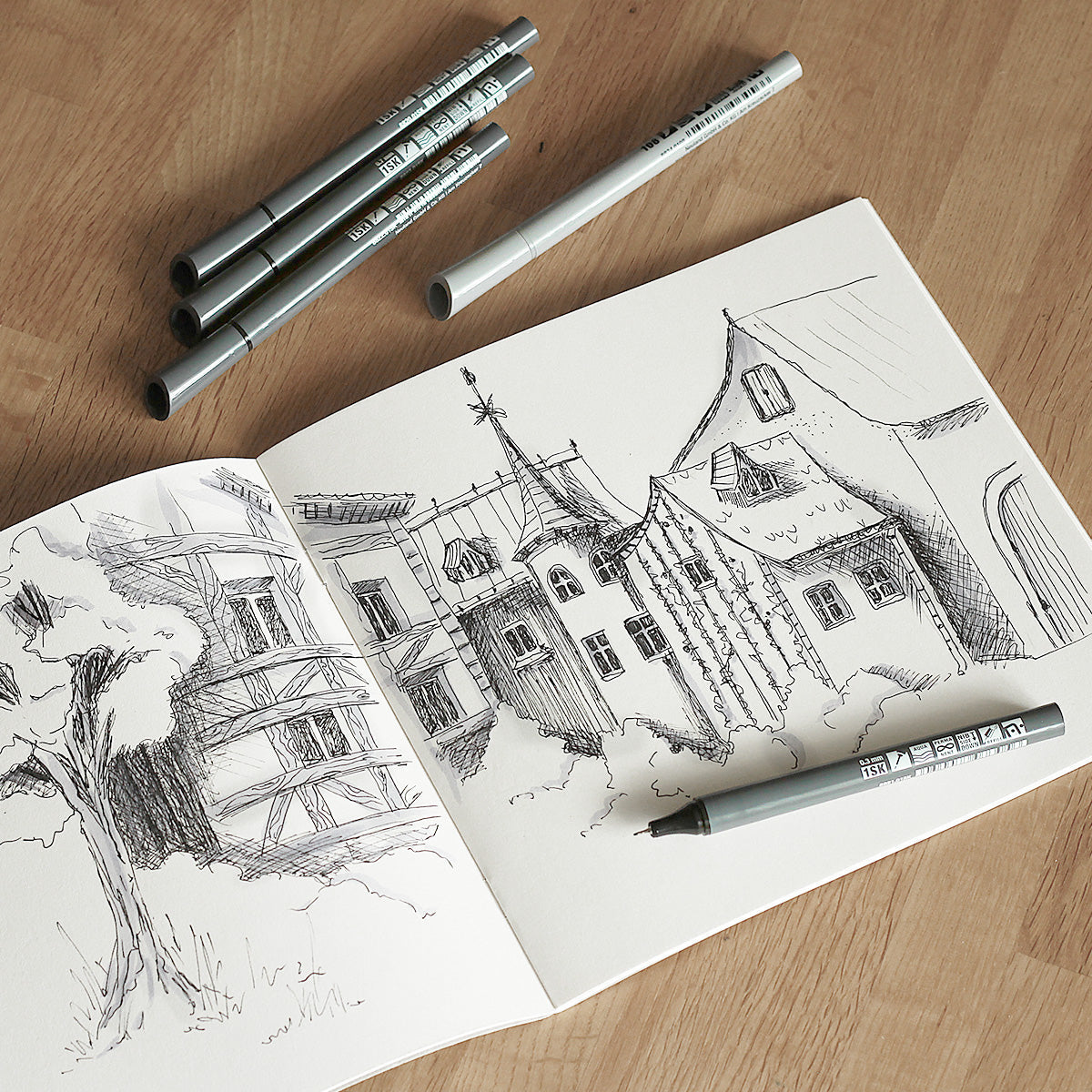 Fineliner Neuland FineOne® Sketch smudge-proof - 0.3; 0.5 and 0.7 mm - set of 10