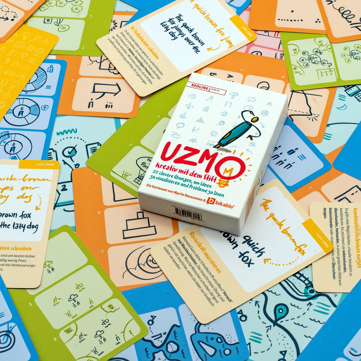 Jeu de cartes – UZMO – Créativité au crayon (allemand)