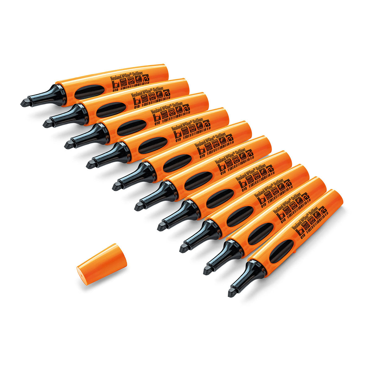 Konturenmarker Neuland No.One® Outliner, 10er Set Keilspitze
