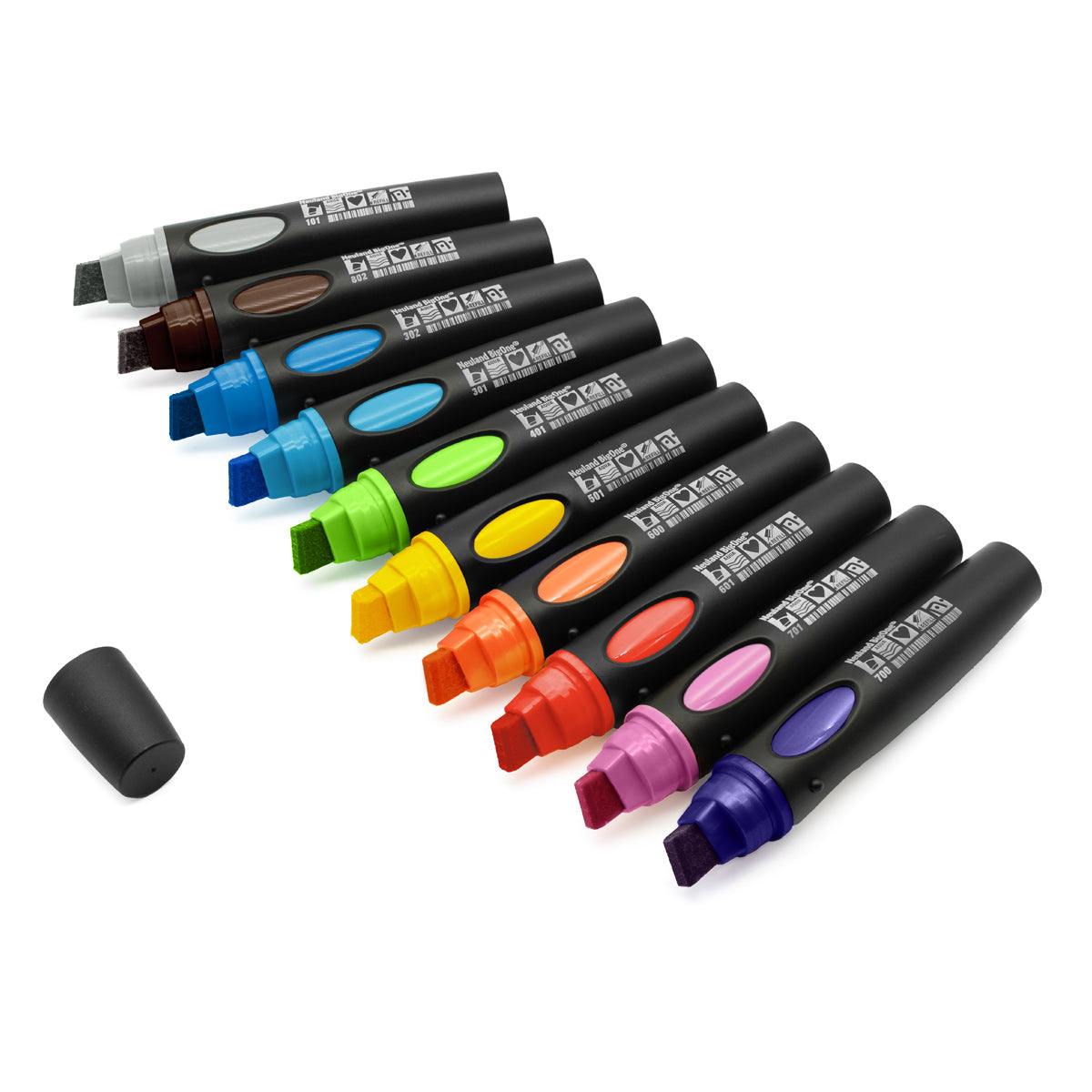 Moderationsmarker Neuland BigOne® 10er Farb-Set mit Keilspitze 6-12 mm