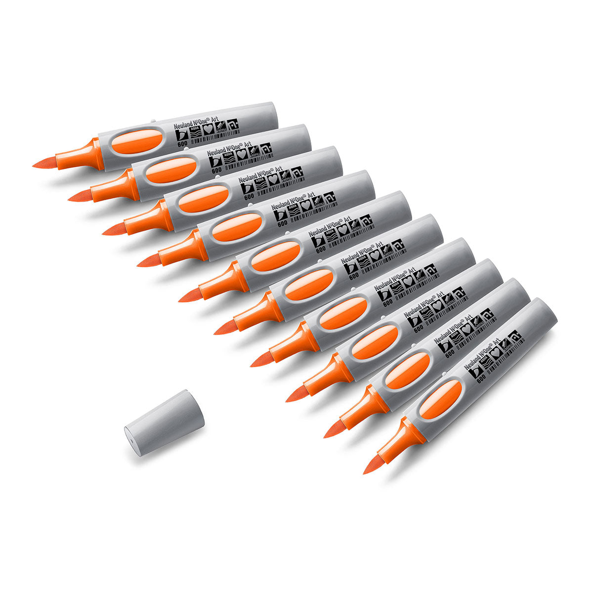 Presentation marker Neuland No.One® Art with brush tip 0.5-7 mm - set of 10 plain markers