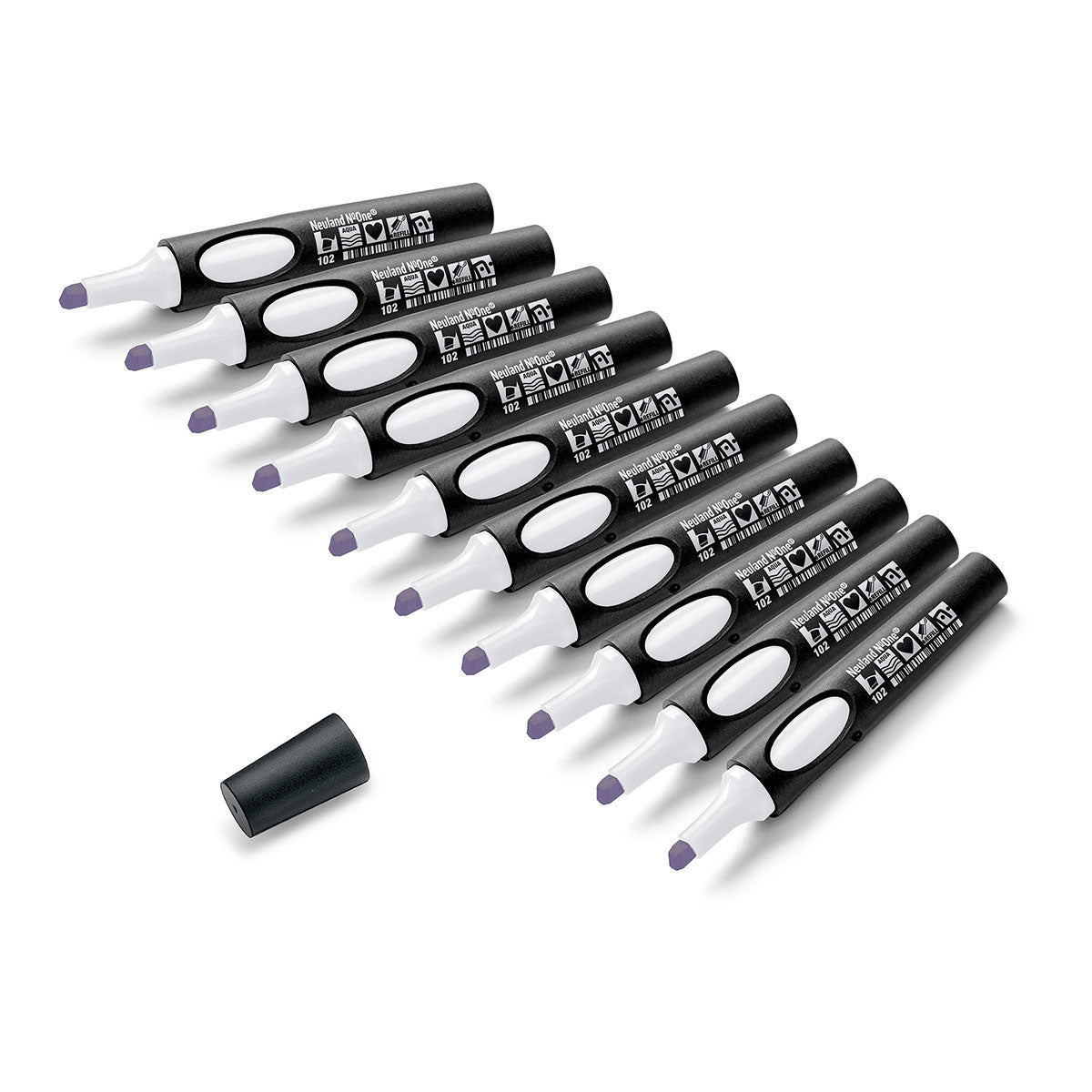 Moderationsmarker Neuland No.One® mit Keilspitze – 10er Uni-Set