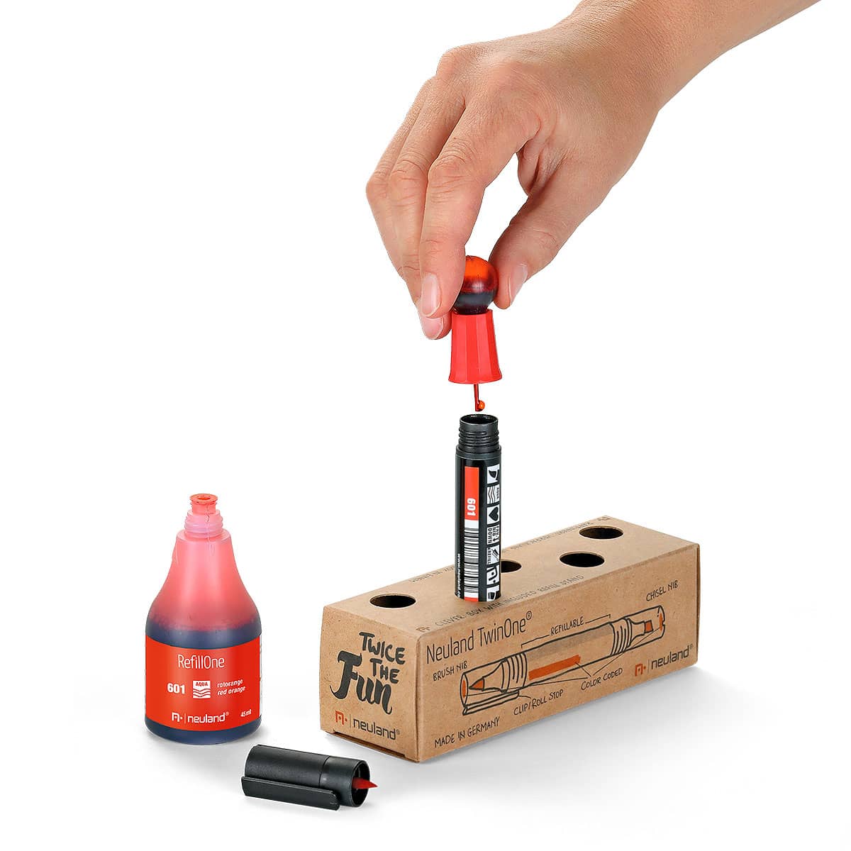 Moderationsmarker Neuland TwinOne® 10er Farb-Set mit Keil- und Pinselspitze