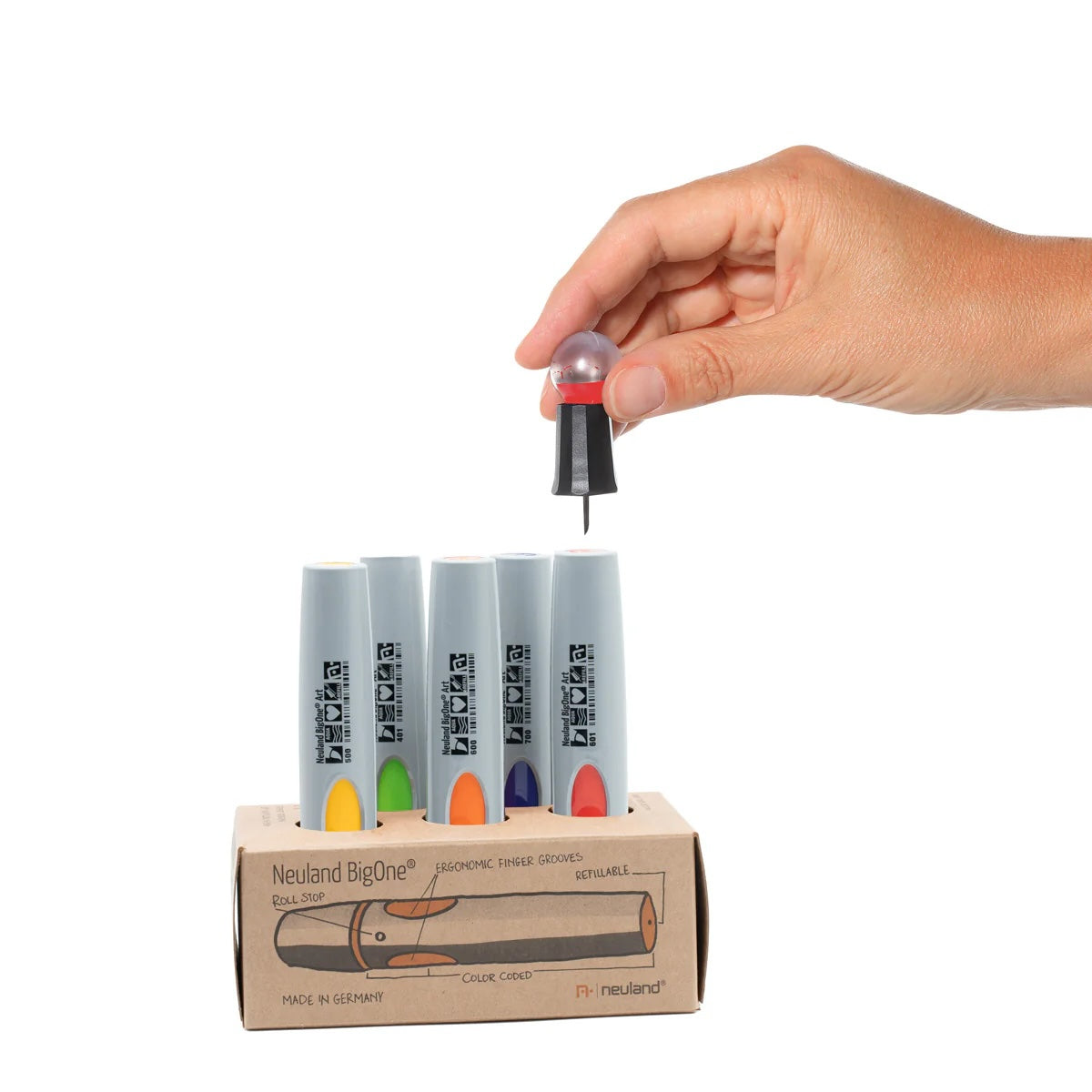 Neuland BigOne® Art, Pinselspitze 2-15 mm, Sixpack No. 29 Rainbow