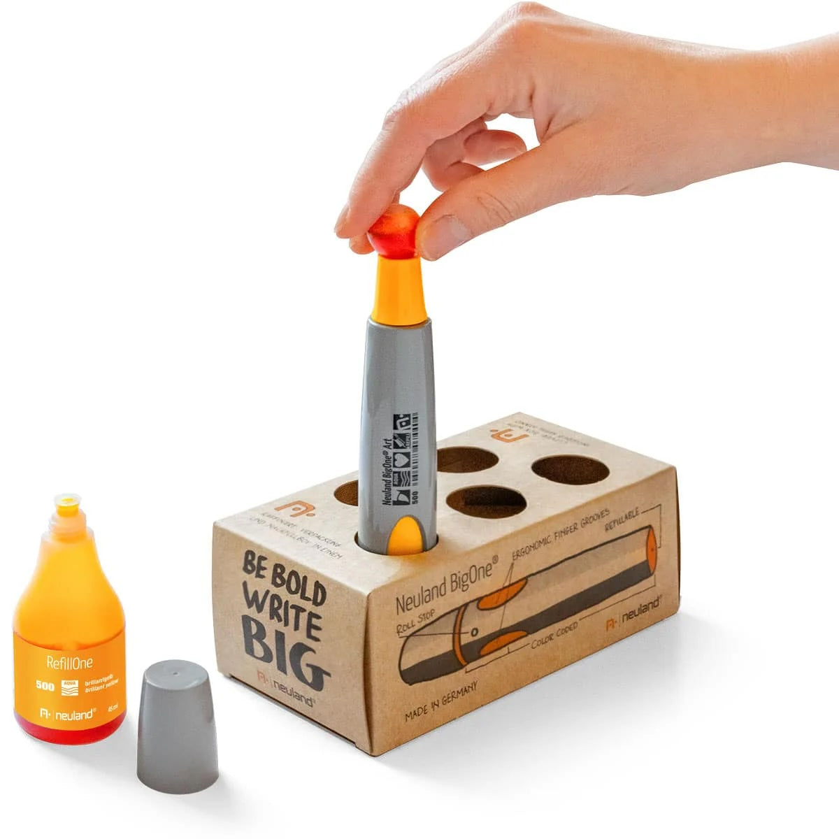 Neuland BigOne® Art, Pinselspitze 2 – 15 mm - Neonfarben