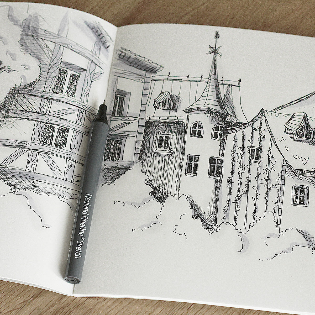 Neuland FineOne® Sketch, smudge-proof - 0.1; 0.3; 0.5 and 0.7 mm