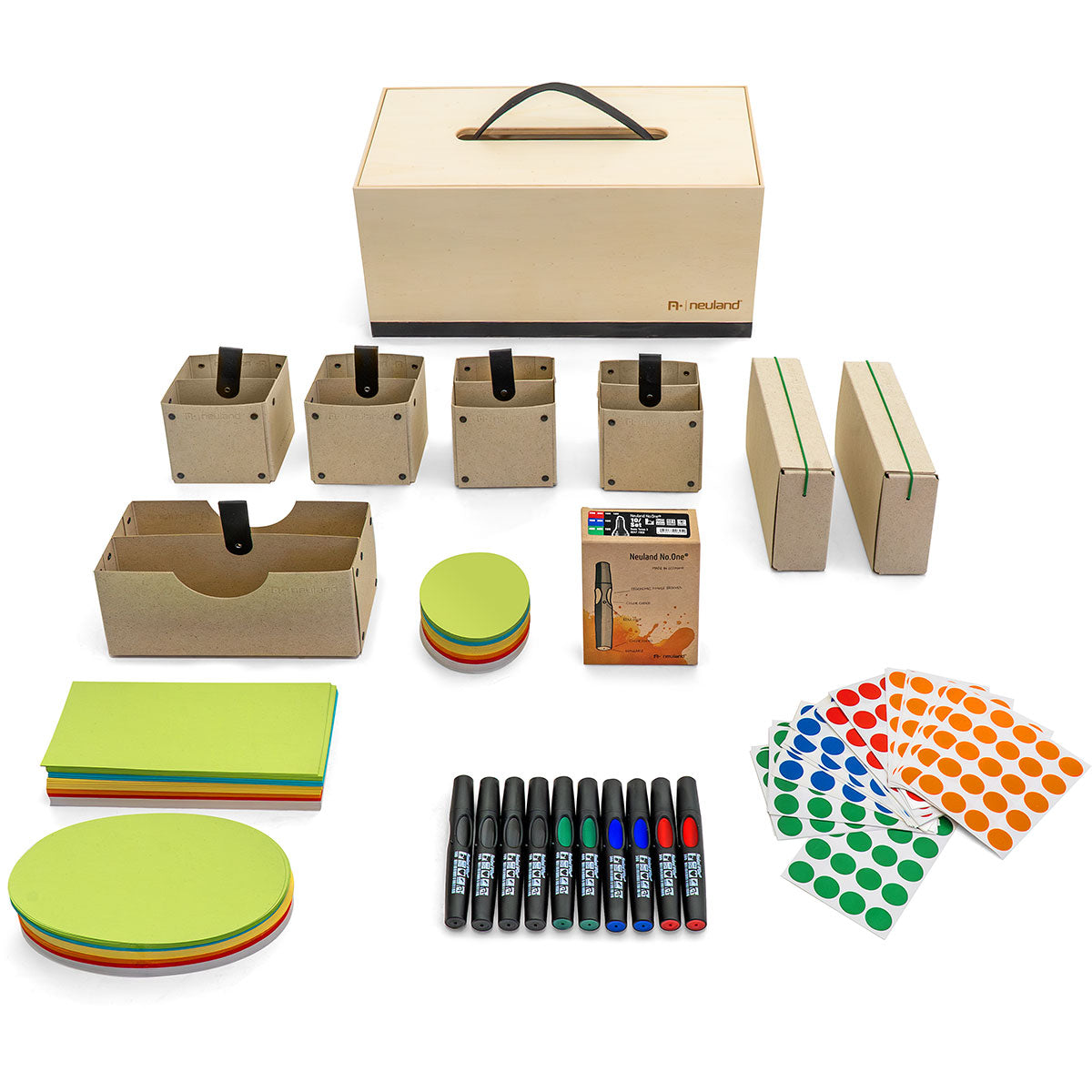 Neuland wooden presentation box Novario® with basic filling - Pin-It