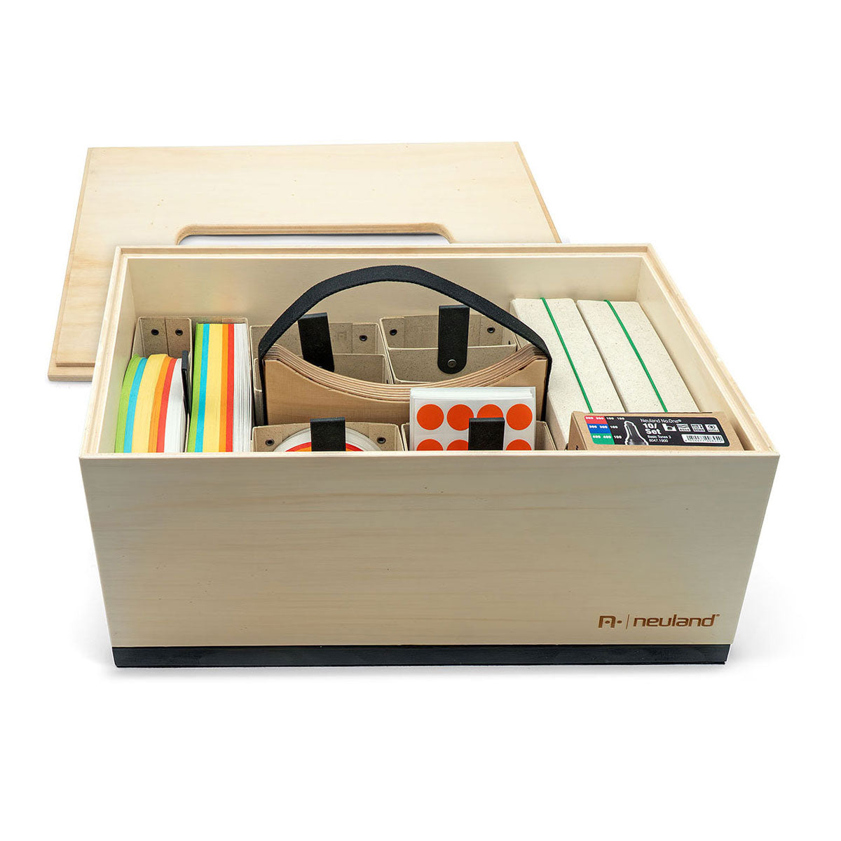 Neuland wooden presentation box Novario® with basic filling - Pin-It