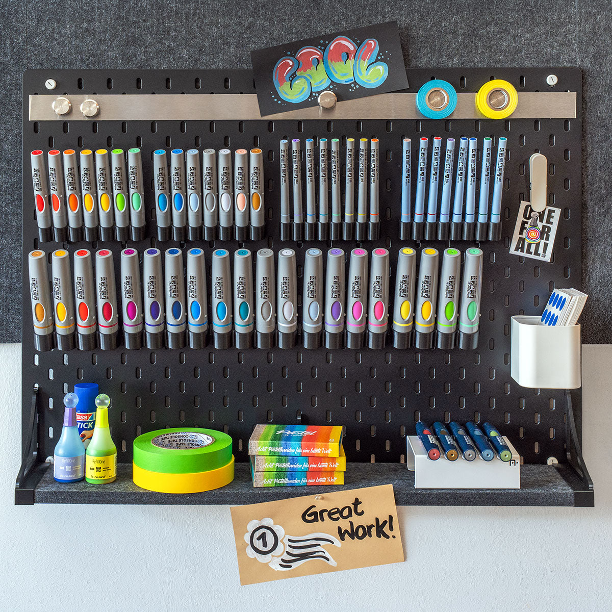 Barre magnétique Neuland pour panneau perforé IKEA SKÅDIS