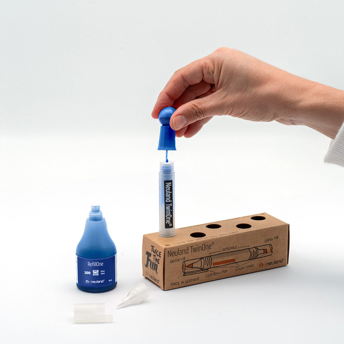 Neuland TwinOne® Empty, wedge and brush tip