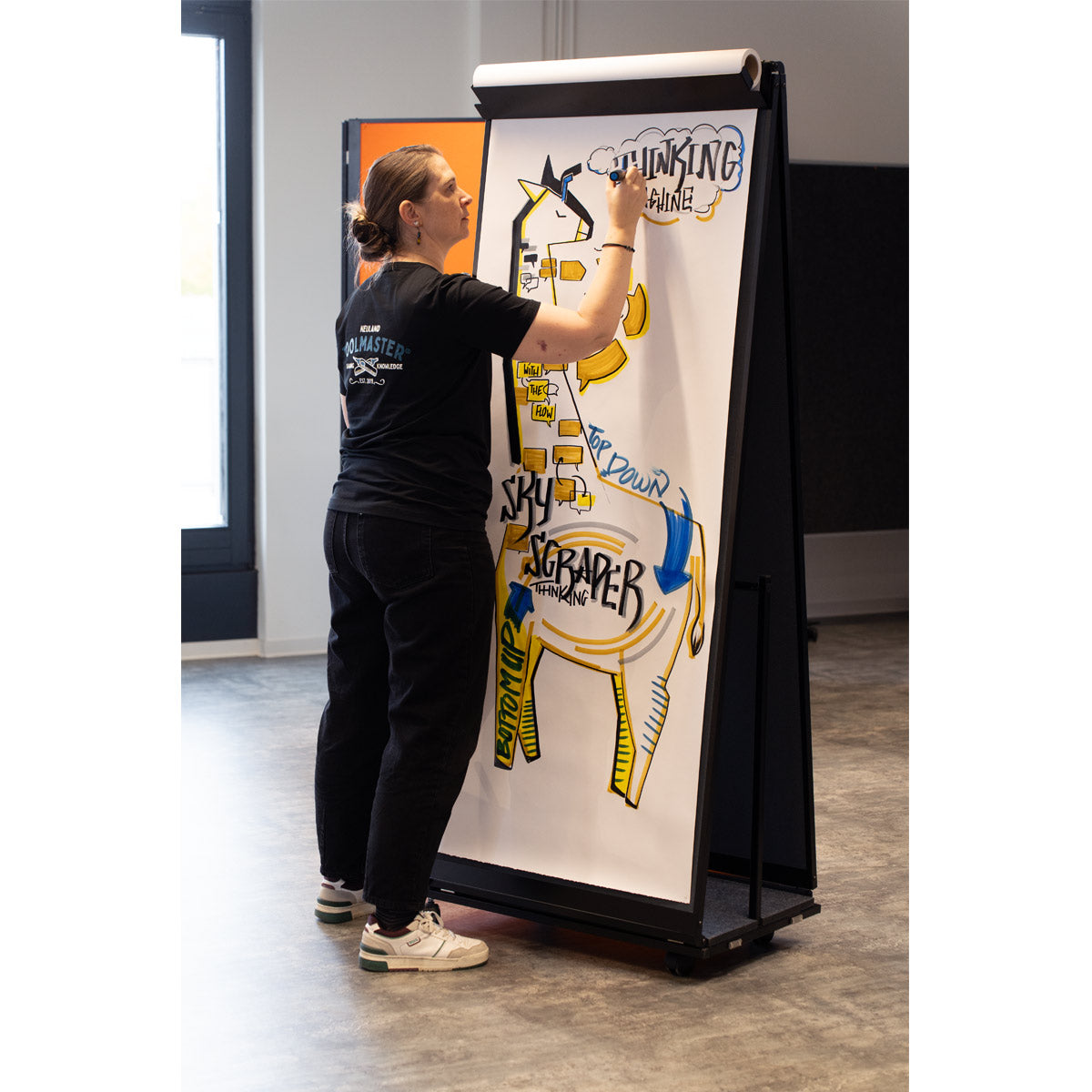 Papierabroller Movaris, mattschwarz inkl. 25 m Papierrolle