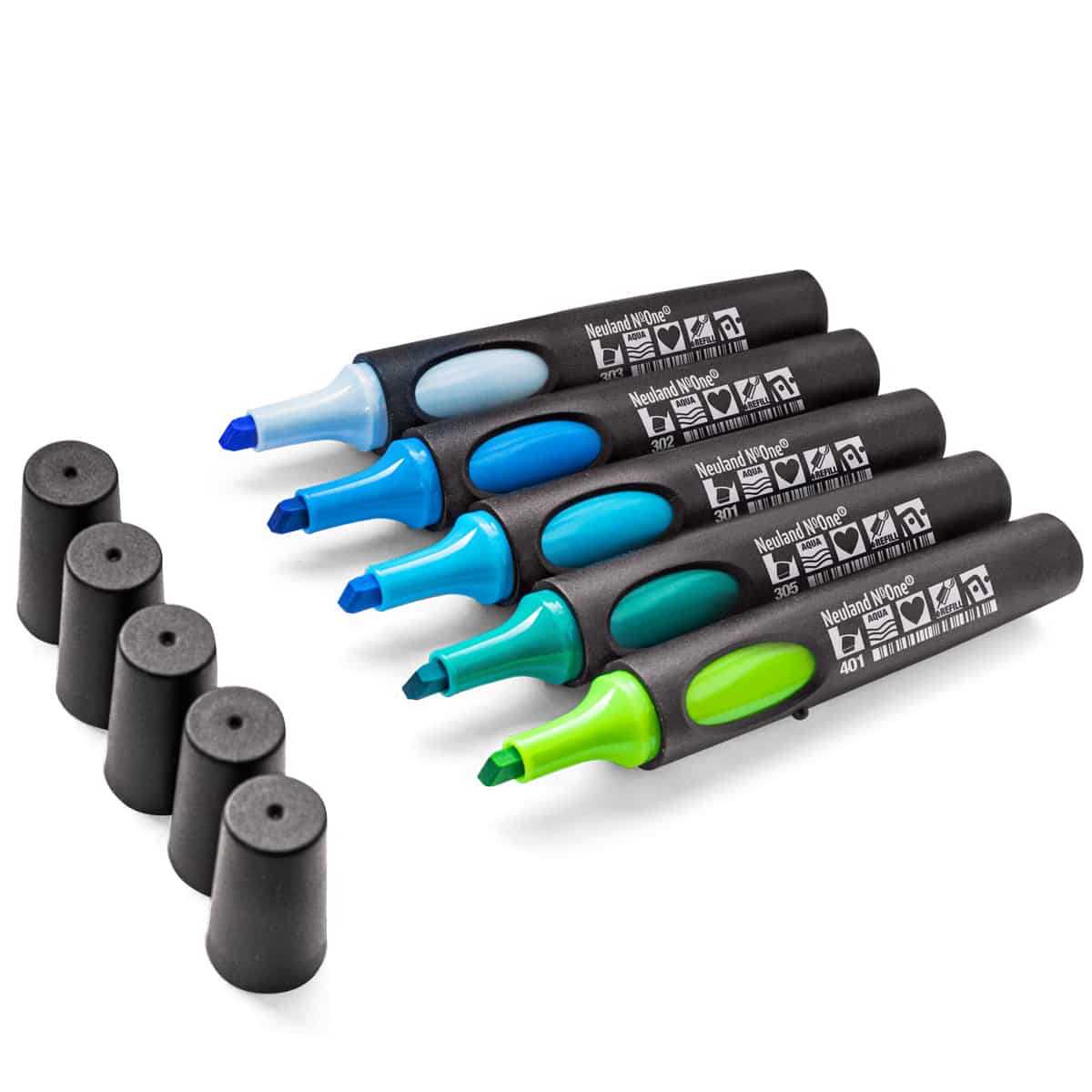 Neuland No.One®, Keilspitze 2-6 mm, 5er Farbsets