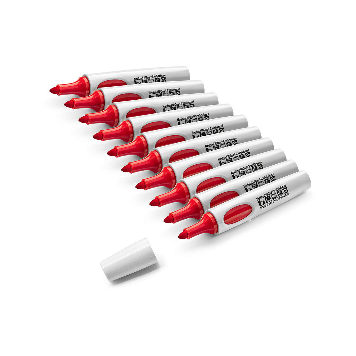 Whiteboard marker Neuland No.One® R, round tip 2-4 mm - set of 10 plain markers