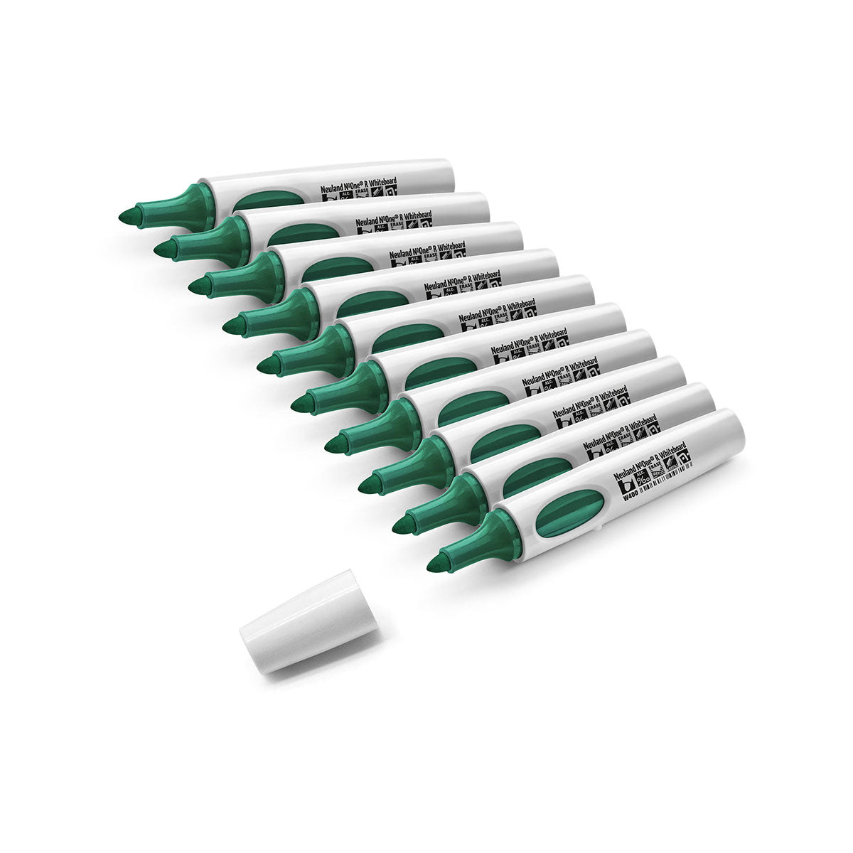 Whiteboard marker Neuland No.One® R, round tip 2-4 mm - set of 10 plain markers