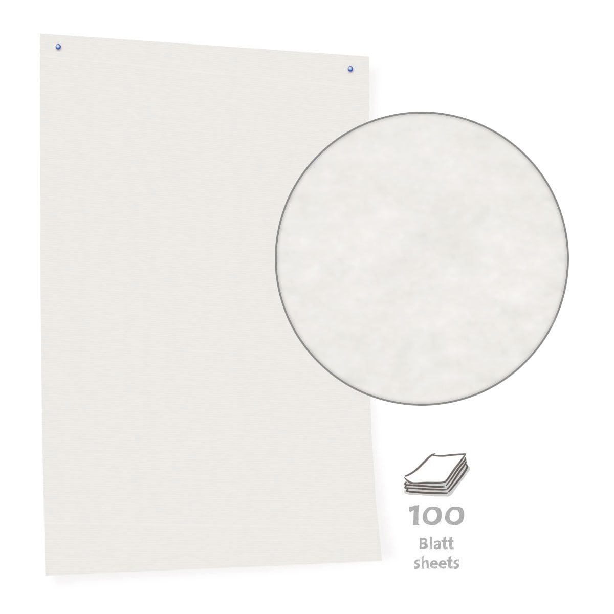 Pinboard paper, white