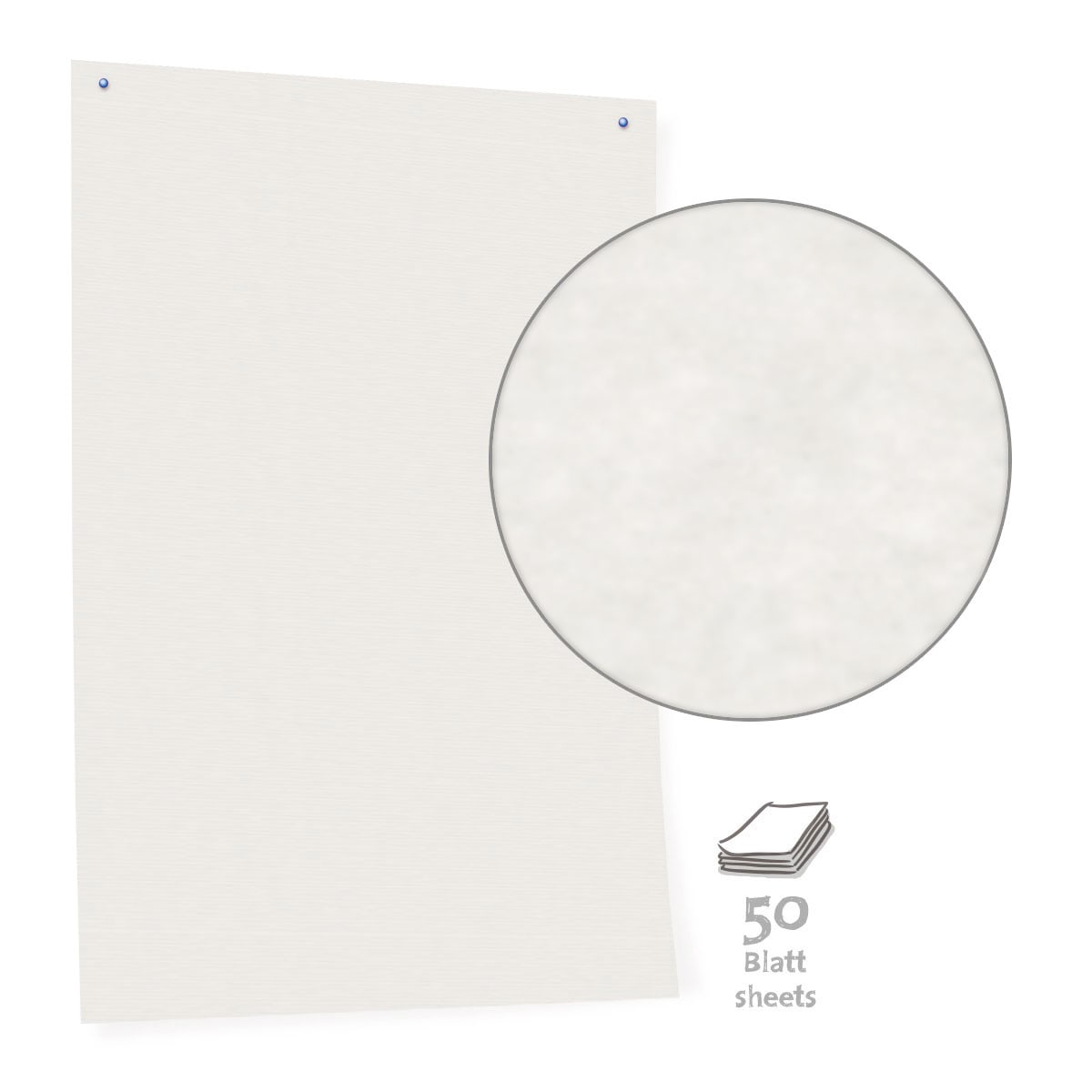 Pinboard paper, white