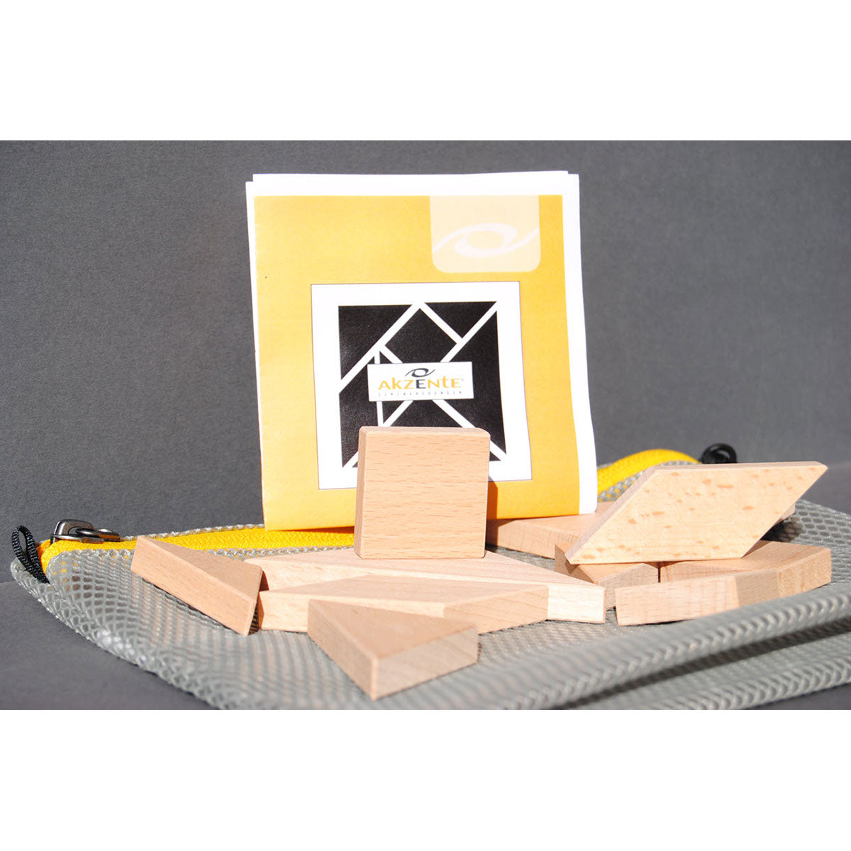 Tangram made of beech wood, single