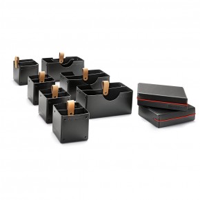 Novario® Boxen-Set, schwarz - für BasicBox Pin-It