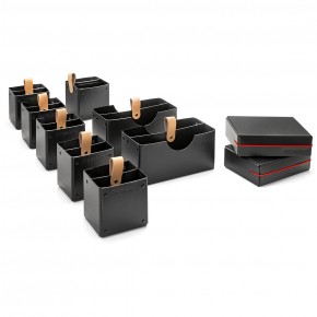 Novario® Boxen-Set, schwarz - für WorkshopKoffer, WorkPack + Trolley