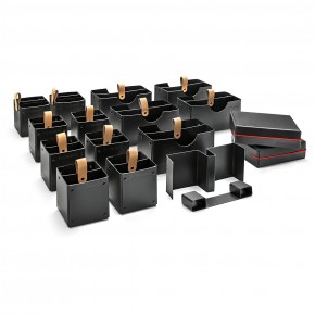 Novario® Boxen-Set, schwarz - für WorkshopKoffer XL Stick-It