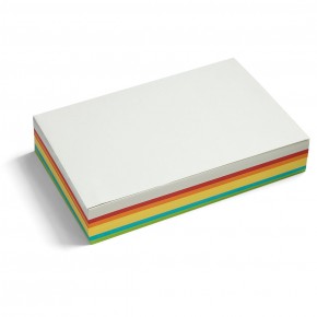 Maxi cartes rectangulaires, Pin-It, 250 unités, 6 couleurs assorties