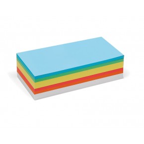 Cartes rectangulaires, Pin-It, 250 unités, 6 couleurs assorties